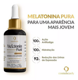 MELLATONIN FLUID Revitalizante Antiissinais, Melatonina Pura, Ilumina e Hidrata 30G COSMOBEAUTY