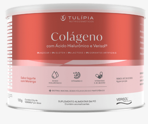 SUPLEMENTO COLAGENO COM VERISOL E HIALURONICO TULIPIA