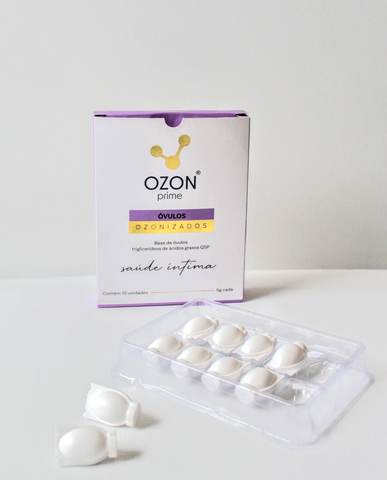 Óvulos Ozonizados Ozon Prime Suppository - 10 óvulos - Saúde Feminina OZONIO