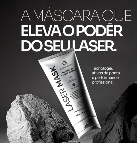 LASER MASK CARVAO ATIVADO (CHARCOAL MASK) COSMOBEAUTY